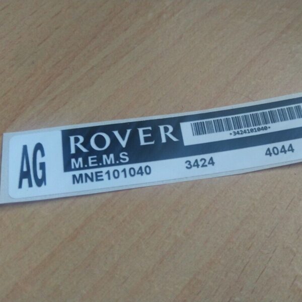 SPI Rover ECU sticker/label