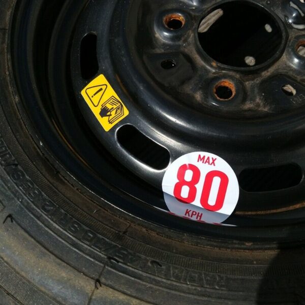 MPI Rover Spare Wheel Label/Sticker